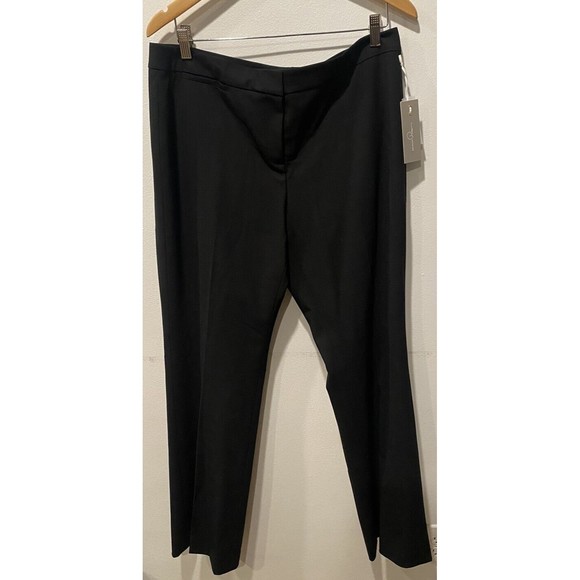 NWT Emerson Rose Wool blend Black Casual Dress Pants Slacks Size 14 - Picture 1 of 7
